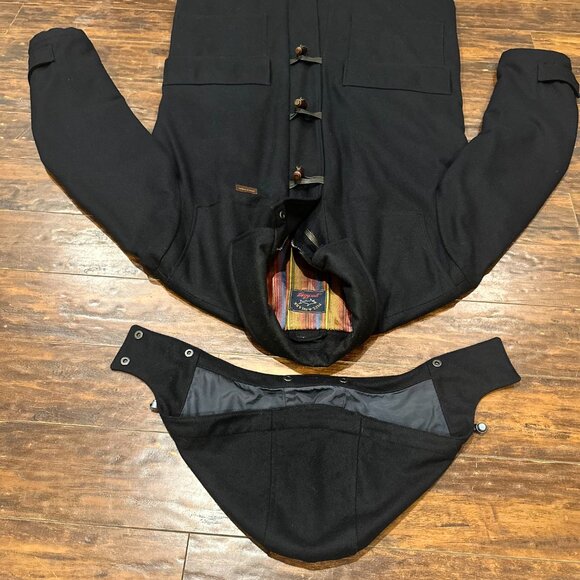 Vintage Paul & Shark Wool Duffle Coat – Black – Made in Italy - Picture 7 of 13